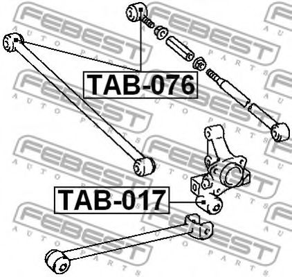 Сайлентблок рычага FEBEST TAB-076 Сайлентблок рычага FEBEST TAB-076