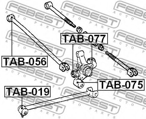 Сайлентблок рычага FEBEST TAB-077 Сайлентблок рычага FEBEST TAB-077
