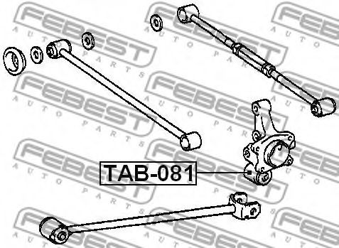 Сайлентблок рычага FEBEST TAB-081 Сайлентблок рычага FEBEST TAB-081