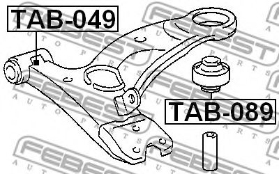Сайлентблок рычага FEBEST TAB-089 Сайлентблок рычага FEBEST TAB-089