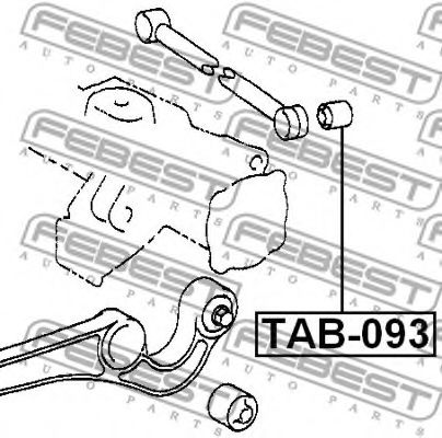 Сайлентблок рычага FEBEST TAB-093 Сайлентблок рычага FEBEST TAB-093