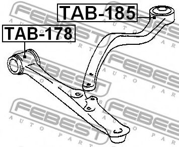 Сайлентблок рычага FEBEST TAB-185 Сайлентблок рычага FEBEST TAB-185
