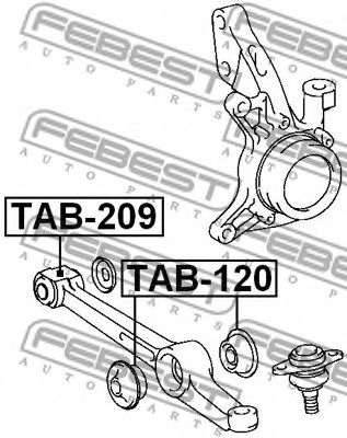 Сайлентблок рычага FEBEST TAB-209 Сайлентблок рычага FEBEST TAB-209