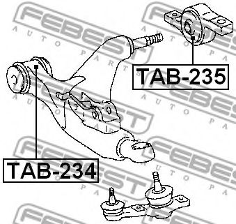 Сайлентблок рычага FEBEST TAB-234 Сайлентблок рычага FEBEST TAB-234