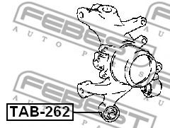 Сайлентблок рычага FEBEST TAB-262 Сайлентблок рычага FEBEST TAB-262