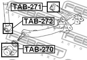 Втулка, амортизатор FEBEST TAB-272 Втулка, амортизатор FEBEST TAB-272