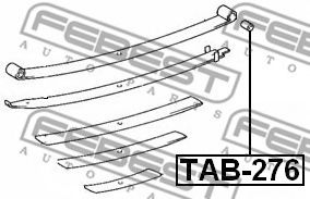 Втулка рессоры FEBEST TAB-276 Втулка рессоры FEBEST TAB-276