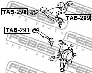 Сайлентблок рычага FEBEST TAB-289 Сайлентблок рычага FEBEST TAB-289