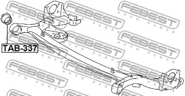 Сайлентблок задней балки FEBEST TAB-337 Сайлентблок задней балки FEBEST TAB-337