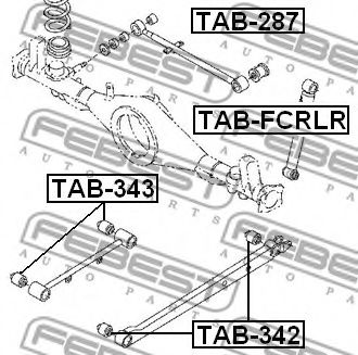 Сайлентблок рычага FEBEST TAB-342 Сайлентблок рычага FEBEST TAB-342