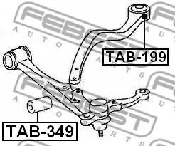 Сайлентблок рычага FEBEST TAB-349 Сайлентблок рычага FEBEST TAB-349
