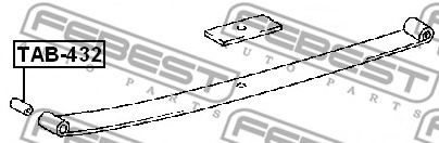 Втулка рессоры FEBEST TAB-432 Втулка рессоры FEBEST TAB-432