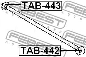 Сайлентблок рычага FEBEST TAB-443 Сайлентблок рычага FEBEST TAB-443
