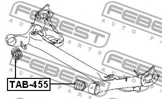 Сайлентблок задней балки FEBEST TAB-455 Сайлентблок задней балки FEBEST TAB-455