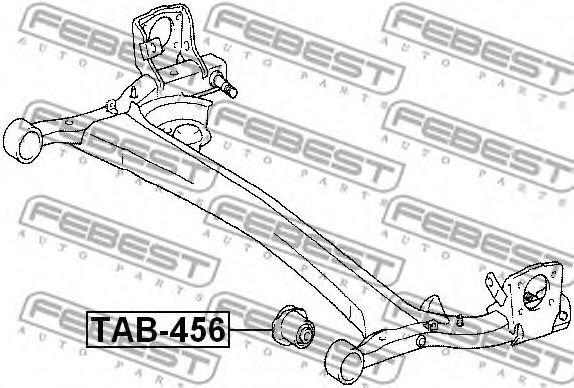 Сайлентблок задней балки FEBEST TAB-456 Сайлентблок задней балки FEBEST TAB-456