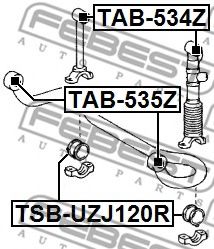 Сайлентблок рычага FEBEST TAB-535Z Сайлентблок рычага FEBEST TAB-535Z
