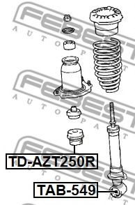 Втулка, амортизатор FEBEST TAB-549 Втулка, амортизатор FEBEST TAB-549