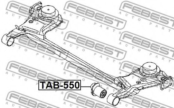 Сайлентблок задней балки FEBEST TAB-550 Сайлентблок задней балки FEBEST TAB-550