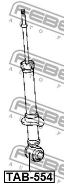 Втулка, амортизатор FEBEST TAB-554 Втулка, амортизатор FEBEST TAB-554