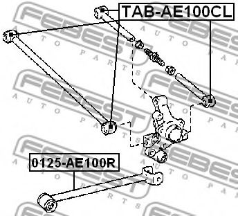 Сайлентблок рычага FEBEST TAB-AE100CL Сайлентблок рычага FEBEST TAB-AE100CL