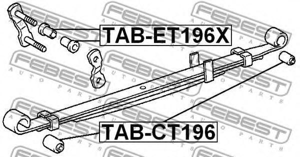 Втулка рессоры FEBEST TAB-CT196 Втулка рессоры FEBEST TAB-CT196