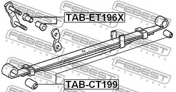 Втулка рессоры FEBEST TAB-CT199 Втулка рессоры FEBEST TAB-CT199