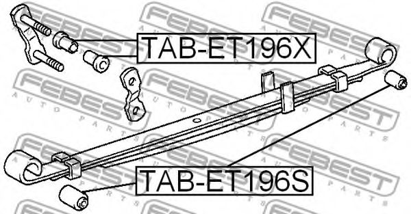 Втулка рессоры FEBEST TAB-ET196X Втулка рессоры FEBEST TAB-ET196X