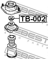 Подшипник амортизатора FEBEST TB-002 Подшипник амортизатора FEBEST TB-002