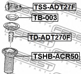 Подшипник амортизатора FEBEST TB-003 Подшипник амортизатора FEBEST TB-003