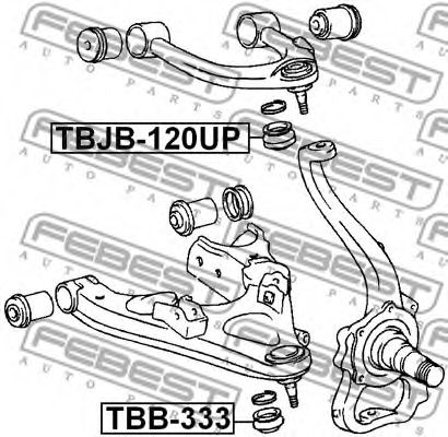 Шаровая опора комплект FEBEST TBB-333 Шаровая опора комплект FEBEST TBB-333
