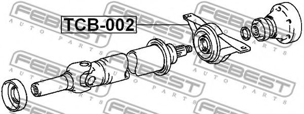 Подвесной подшипник FEBEST TCB-002 Подвесной подшипник FEBEST TCB-002