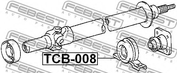 Подвесной подшипник FEBEST TCB-008 Подвесной подшипник FEBEST TCB-008