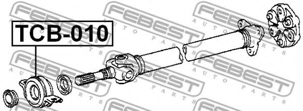 Подвесной подшипник FEBEST TCB-010 Подвесной подшипник FEBEST TCB-010