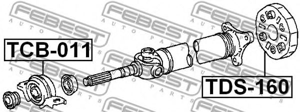 Подвесной подшипник FEBEST TCB-011 Подвесной подшипник FEBEST TCB-011