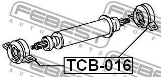 Подвесной подшипник FEBEST TCB-016 Подвесной подшипник FEBEST TCB-016