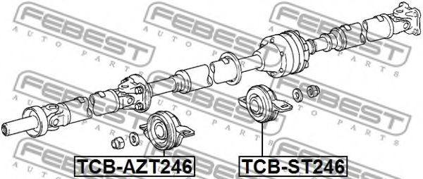 Подвесной подшипник FEBEST TCB-ST246 Подвесной подшипник FEBEST TCB-ST246