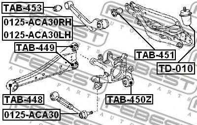 Отбойник FEBEST TD-010 Отбойник FEBEST TD-010