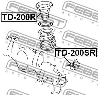 Отбойник FEBEST TD-200SR Отбойник FEBEST TD-200SR