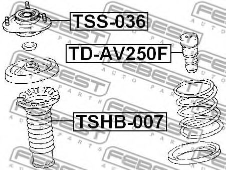 Отбойник FEBEST TD-AV250F Отбойник FEBEST TD-AV250F