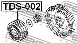 Шкив коленвала FEBEST TDS-002 Шкив коленвала FEBEST TDS-002