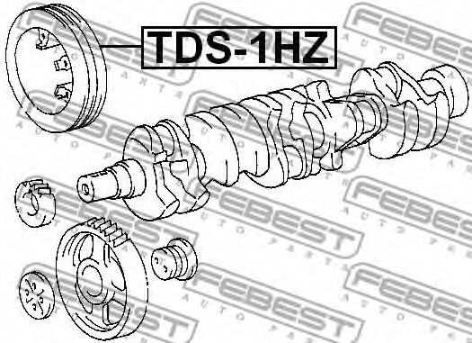 Шкив коленвала FEBEST TDS-1HZ Шкив коленвала FEBEST TDS-1HZ