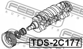 Шкив коленвала FEBEST TDS-2C177 Шкив коленвала FEBEST TDS-2C177