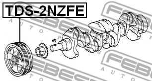 Шкив коленвала FEBEST TDS-2NZFE Шкив коленвала FEBEST TDS-2NZFE