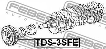 Шкив коленвала FEBEST TDS-3SFE Шкив коленвала FEBEST TDS-3SFE