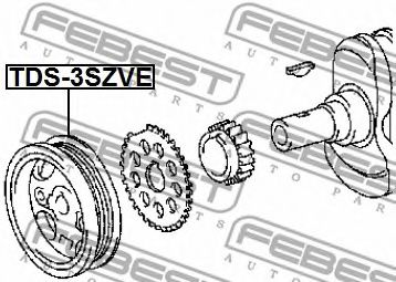 Шкив коленвала FEBEST TDS-3SZVE Шкив коленвала FEBEST TDS-3SZVE
