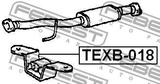 Монтажный комплект системы выпуска FEBEST TEXB-018 Монтажный комплект системы выпуска FEBEST TEXB-018