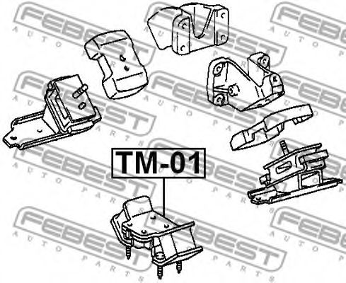 Подушка двигателя FEBEST TM-01 Подушка двигателя FEBEST TM-01