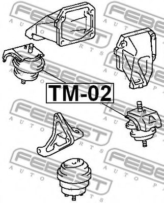 Подушка двигателя FEBEST TM-02 Подушка двигателя FEBEST TM-02