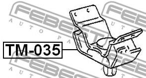 Подушка двигателя FEBEST TM-035 Подушка двигателя FEBEST TM-035