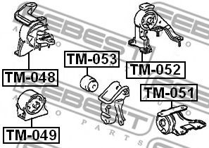 Подушка двигателя FEBEST TM-049 Подушка двигателя FEBEST TM-049